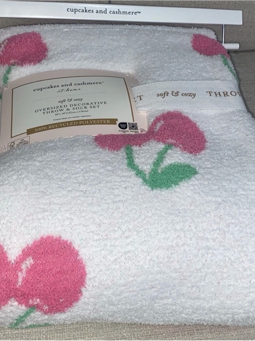 Cupcakes & Cashmere throw blanket